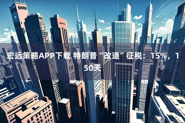 宏远策略APP下载 特朗普“改道”征税：15%，150天